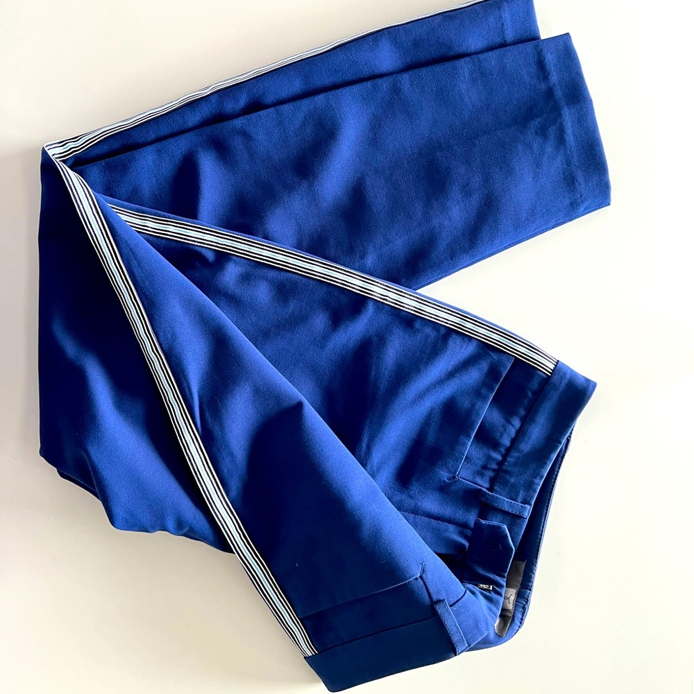 Royal blue pants from Tristan